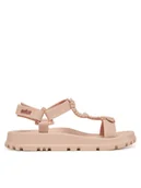 Sandały damskie - Melissa Sandały Papete + Bo.Bô 35996 Różowy - miniaturka - grafika 1