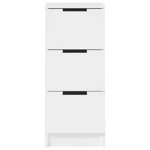 Lumarko Szafka, biała, 30x30x70 cm, materiał drewnopochodny - Szafki do salonu - miniaturka - grafika 7