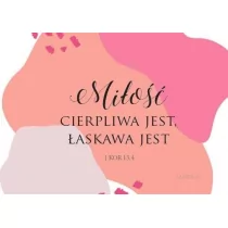 SZARON Magnes na lodówkę - Miłość cierpliwa jest - Szaron - Magnesy - miniaturka - grafika 1