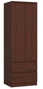 Klasyczna dwudrzwiowa szafa wenge N6-A35 - Szafy - miniaturka - grafika 1