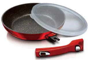 Czerwona patelnia granitowa z odpinaną rączką 28cm N7-L38 - Patelnie Czerwona patelnia granitowa z odpinaną rączką 28cm N7-L38 - Patelnie - miniaturka - grafika 1