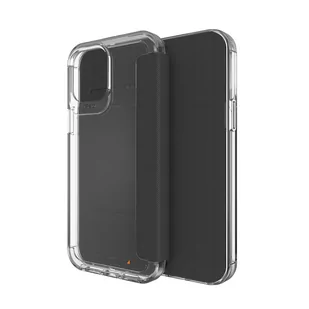 Gear4 Etui Wembley Flip iPhone 12 Pro Max, przezroczysto-czarne 840056128200 - Etui i futerały do telefonów - miniaturka - grafika 2