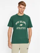 Koszulki męskie - New Balance T-Shirt Athletics Varsity Graphic T-Shirt MT33551 Zielony Regular Fit - miniaturka - grafika 1