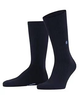 Burlington Mężczyźni Skarpety Boston M SO Organiczna Bawełna jednokolorowe 1 Para, Niebieski (Marine 6120), 40-46 - Skarpetki męskie - miniaturka - grafika 1