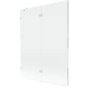 Parawany nawannowe - Mexen Lunar parawan nawannowy 2-skrzydłowy lewy 130 x 150 cm, transparent, biały - 897-130-100-20-00-L - miniaturka - grafika 1