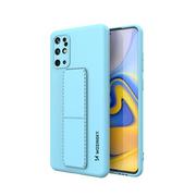 Etui i futerały do telefonów - Wozinsky Kickstand Case elastyczne silikonowe etui z podstawką Samsung Galaxy S20+ (S20 Plus) jasnoniebieski - miniaturka - grafika 1