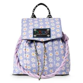 Plecaki - Plecak Nobo BAGP500-K014 Jasnofioletowy Z Kwiatami - miniaturka - grafika 1