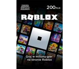 Doładowanie Roblox 200zł Obecnie dostępne tylko w sklepach stacjonarnych RTV EURO AGD - Startery i doładowania - miniaturka - grafika 1