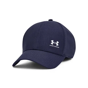 Męska Czapka z daszkiem UNDER ARMOUR M ISO-CHILL ARMOURVENT ADJ 1383440-410 – Granatowy - Czapki męskie - miniaturka - grafika 1