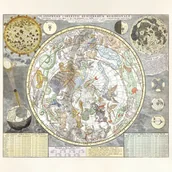 Plakaty - Plakat mapa nieba południowego barokowa astronomia - miniaturka - grafika 1