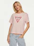 Koszulki i topy damskie - Guess Jeans T-Shirt W4YI73 K8HM0 Różowy Regular Fit - miniaturka - grafika 1