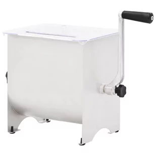 vidaXL Ręczna mieszarka do mięsa z pokrywką, srebrna, 20 L vidaXL - Inne urządzenia gastronomiczne - miniaturka - grafika 1
