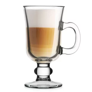 Szklanka z uchem do kawy latte herbaty czekolady grzanego wina kubek szklany 250 ml - Szklanki - miniaturka - grafika 1