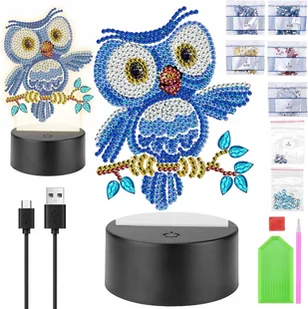 Zestaw do Malowania Diamentami dla Dziewczynek 5-10 lat SOWA LAMPA - Zabawki kreatywne Zestaw do Malowania Diamentami dla Dziewczynek 5-10 lat SOWA LAMPA - Zabawki kreatywne - miniaturka - grafika 1