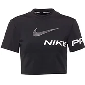 Koszulki i topy damskie - Nike NP DF Grx SS Crop Top Czarny/Biały L - miniaturka - grafika 1
