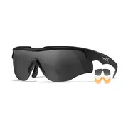 Ochrona oczu i twarzy - Okulary Taktyczne Wiley X Rogue Comm 2852 Set 3in1 Grey/Clear/Light Rust, Matte Black Frame - miniaturka - grafika 1