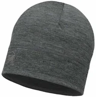Czapki i chusty sportowe damskie - Buff Czapka Lightweight Merino Wool Hat Solid Grey - miniaturka - grafika 1