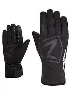 Rękawiczki - Ziener Męskie rękawiczki rowerowe DAQUA, zimowe | wodoszczelne, Soft-Shell, wyściełane, czarne, rozmiar 7 - grafika 1