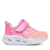 Buty dla dziewczynek - Sneakersy Skechers Sola Glow 303713N PKMT Różowy - miniaturka - grafika 1