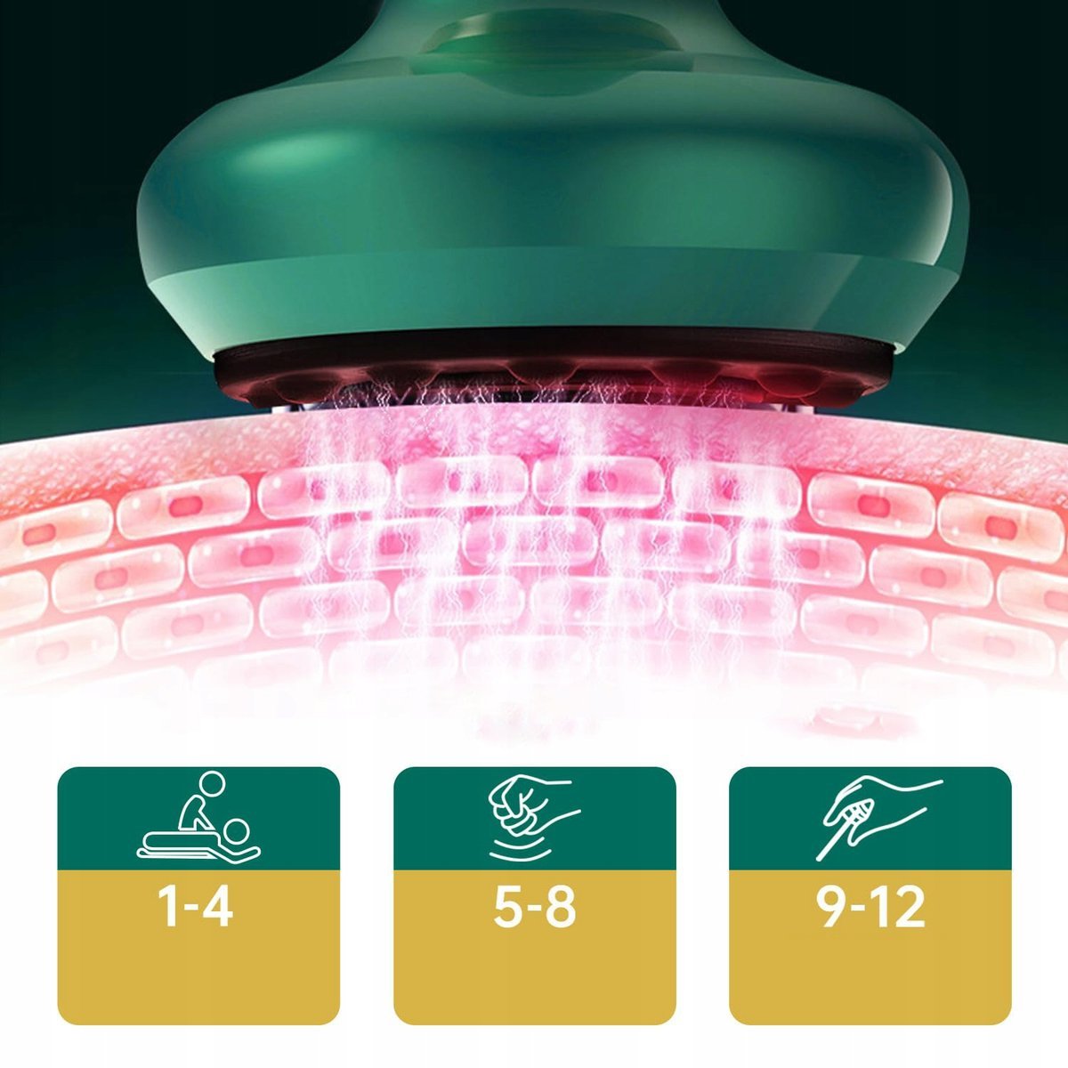 Masażer antycellulitowy z funkcją bańki chińskiej