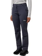 Spodnie sportowe damskie - Jack Wolfskin Spodnie funkcyjne "Activate Thermic" w kolorze antracytowym - miniaturka - grafika 1