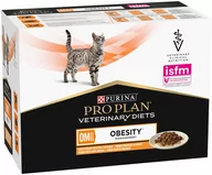 Mokra karma dla kotów - Purina Pro Plan Veterinary Diets Feline OM ST/OX Obesity Management, kurczak - 10 x 85 g - miniaturka - grafika 1