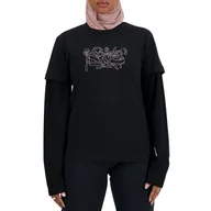 Koszulki i topy damskie - Koszulka New Balance WT41912BK - czarna - miniaturka - grafika 1