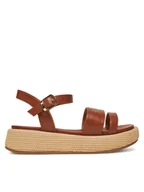 Espadryle damskie - Tommy Hilfiger Espadryle T3A2-33793-0326 S Brązowy - miniaturka - grafika 1