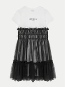 Sukienki i spódniczki dla dziewczynek - Guess Sukienka codzienna J5RK18 K6YW0 Czarny Regular Fit - miniaturka - grafika 1
