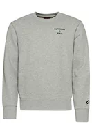 Bluzy męskie - Superdry Code Core Sport Crew Bluza męska, Szary Marl, 3XL - miniaturka - grafika 1