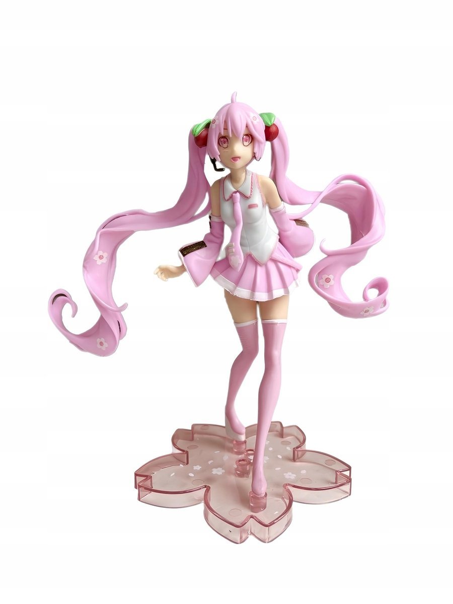 Figurka anime Miku Hatsune Sakura 15 cm kolekcjonerska figurka japońskiej i