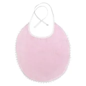 Śliniaki i fartuszki - Różowy muślinowy śliniak Kindsgut London - miniaturka - grafika 1