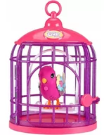 Figurki dla dzieci - Papuga W Klatce Różowa Powtarzająca Wydająca Odgłosy Interaktywna - miniaturka - grafika 1