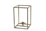 Świeczniki - Świecznik złoty metalowy minimalistyczny - miniaturka - grafika 1