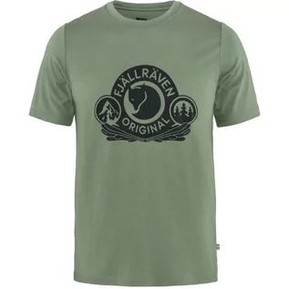 Bielizna sportowa męska - Męski t-shirt Fjallraven Abisko Wool Classic SS patina green - L - grafika 1