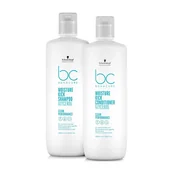 Zestawy kosmetyków damskich - Schwarzkopf BC Moisture Kick, zestaw XL nawilżający do włosów suchych, szampon + odżywka - miniaturka - grafika 1