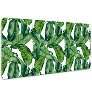 Duża podkładka na biurko Botaniczne liście 100x50cm, Dywanomat - Podkładki na biurko - miniaturka - grafika 1