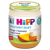 Desery dla dzieci - HIPP - BIO Deserek mango i banany z jogurtem po 6 miesiącu - miniaturka - grafika 1