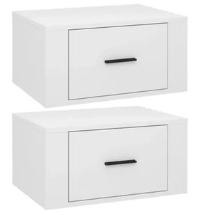 Komplet dwóch wiszących szafek nocnych biały połysk C5-F83 - Szafki nocne Komplet dwóch wiszących szafek nocnych biały połysk C5-F83 - Szafki nocne - miniaturka - grafika 1