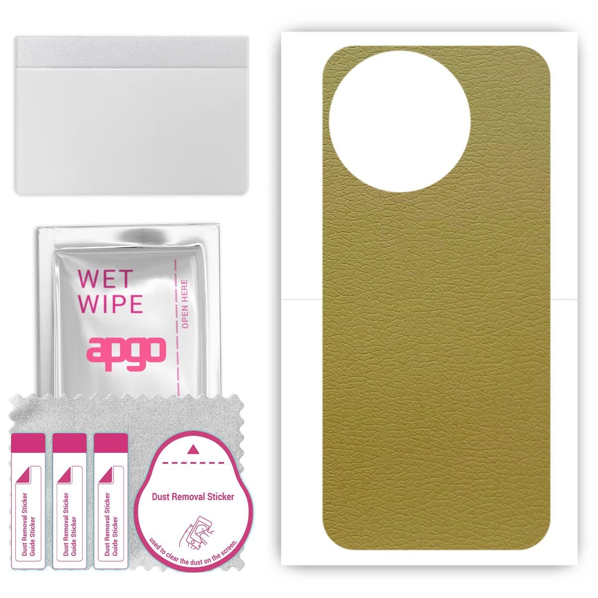 Folia naklejka skórka strukturalna na TYŁ do Vivo T3x 5G - Skóra Oliwkowa - apgo SKINS