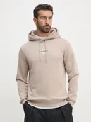 Bluzy męskie - Bluza męska z kapturem Calvin Klein J30J325629-PCF S Beżowa (8720639462216). Bluzy z kapturem męskie - miniaturka - grafika 1