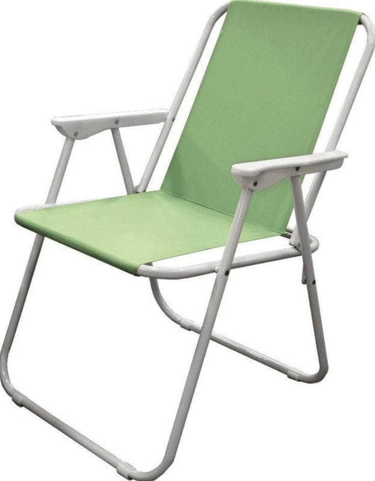 BESK Nlle PROFI BRUSH Krzesło kempingowe 53x44x75cm zielony