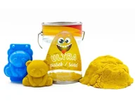 Zabawki kreatywne - Ultra Piasek 150g żółty + foremka Panda - EPEE - miniaturka - grafika 1
