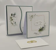 Kartki okolicznościowe i zaproszenia - Kartka ślubna z pudełkiem i kopertą, W15 - miniaturka - grafika 1