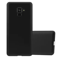 Etui i futerały do telefonów - Pokrowiec Do Samsung Galaxy A8 2018 w METALLIC CZARNY Etui TPU Silikon Obudowa Ochronny Case Cover Cadorabo - miniaturka - grafika 1