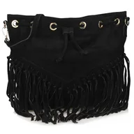 Torebki damskie - Stylowa skórzana listonoszka z ozdobnymi frędzlami Toscanio G145 - miniaturka - grafika 1