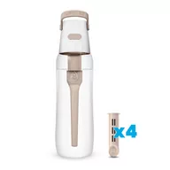 Butelki filtrujące - Butelka filtrująca Dafi SOLID 0,7 l cappuccino z 4 filtrami - miniaturka - grafika 1