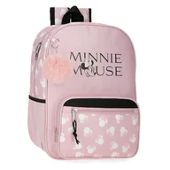 Plecaki szkolne i tornistry - Joumma Disney Minnie Heads Plecak szkolny Różowy 30x38x12 cm 13,68L Poliester, Różowy kolor, Talla única, plecak szkolny - miniaturka - grafika 1