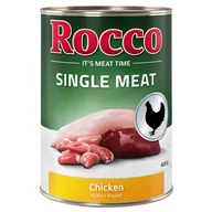 Mokra karma dla psów - 10 + 2 gratis! Rocco Single Meat, 12 x 400 g - Kurczak - miniaturka - grafika 1