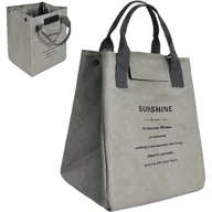 Folia, papier śniadaniowy, serwetki - Torba na lunch, 20 x 17,5 x 23,5 cm, torba termiczna, wodoodporna torba izolacyjna, wielokrotnego użytku torba na żywność z folią aluminiową, torba .. - miniaturka - grafika 1